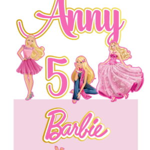 Arquivo de Corte Topo de Bolo Barbie 05