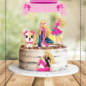 Arquivo de Corte Topo de Bolo Barbie 4
