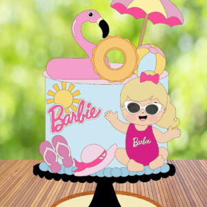 Arquivo de Corte Topo de Bolo Barbie Baby