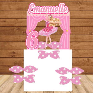 Arquivo de Corte Topo de Bolo Barbie Bailarina Studio 010