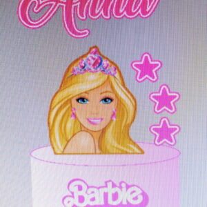 Arquivo de Corte Topo de Bolo Barbie + 4