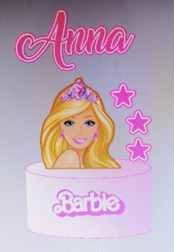 Arquivo de Corte Topo de Bolo Barbie + 4