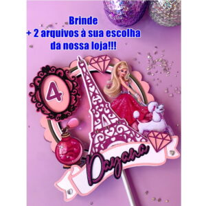 Arquivo de Corte Topo de Bolo Barbie