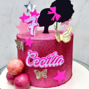 Arquivo de Corte Topo de Bolo Barbie Black