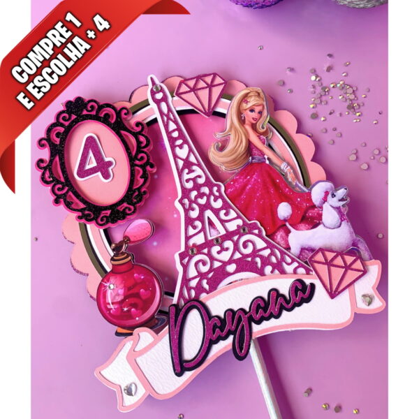 Arquivo de Corte Topo de Bolo Barbie