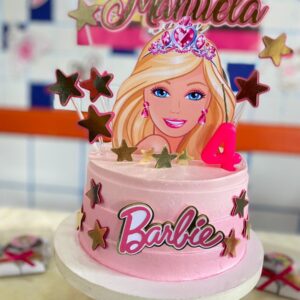 Arquivo De Corte Topo De Bolo Barbie Face Estrelas Cintilant