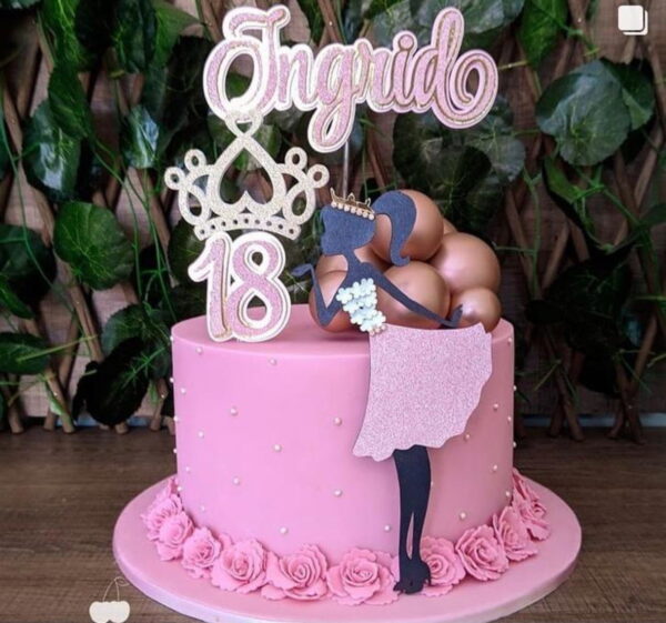 ARQUIVO DE CORTE TOPO DE BOLO Barbie princesa