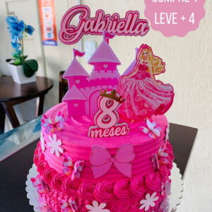 Arquivo de Corte Topo de Bolo Barbie Princesa