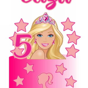 Arquivo de Corte Topo de Bolo Barbie Princesa