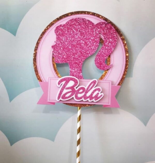 Arquivo de Corte Topo de Bolo Barbie Simples