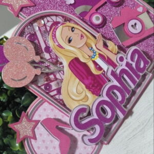 Arquivo de Corte Topo de Bolo Barbie Star