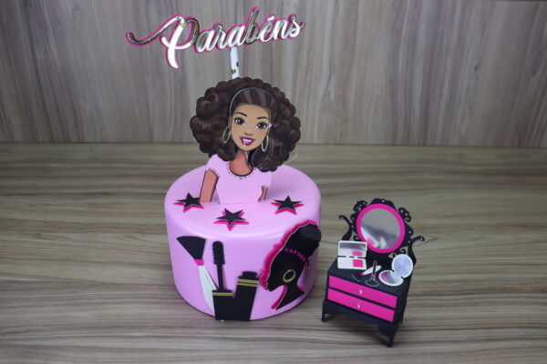 Arquivo de Corte Topo de Bolo Barbie Studio #5714