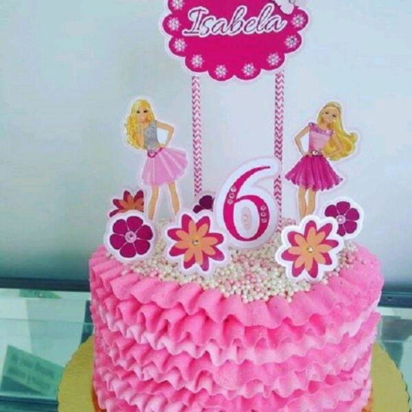 Arquivo de Corte Topo de Bolo Barbie Studio
