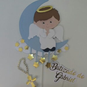 Arquivo de Corte -topo de Bolo Batizado