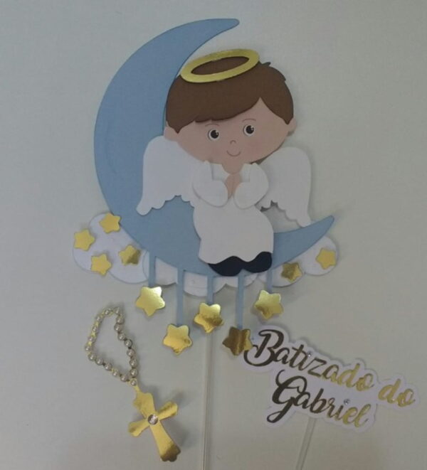 Arquivo de Corte -topo de Bolo Batizado