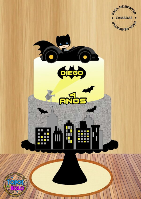 Arquivo de Corte Topo de Bolo Batman