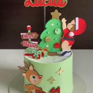 Arquivo de corte topo de bolo bebê natal