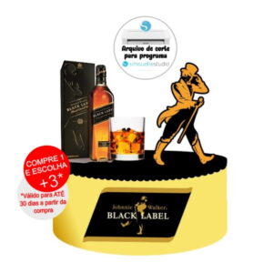 Arquivo de Corte Topo de Bolo Black Label