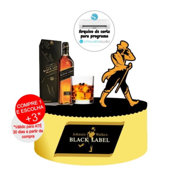 Arquivo de Corte Topo de Bolo Black Label