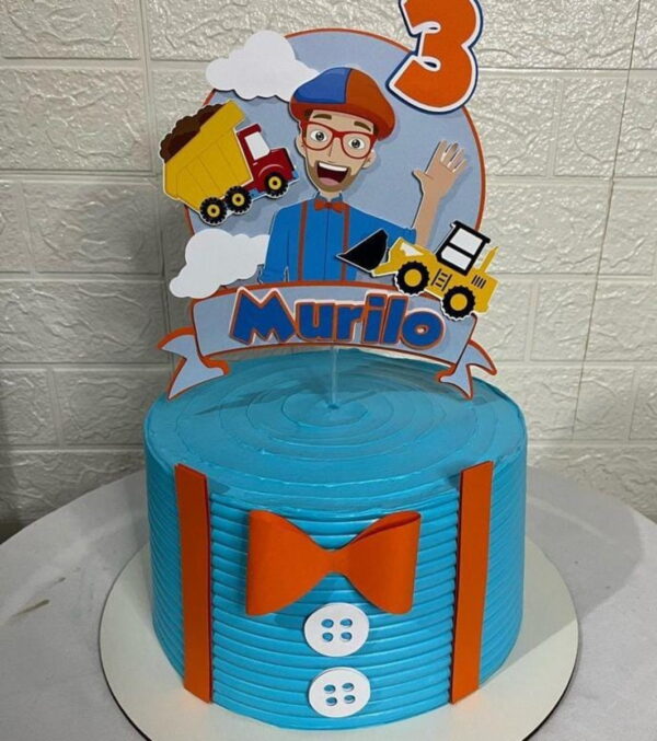 Arquivo de Corte Topo de Bolo Blippi
