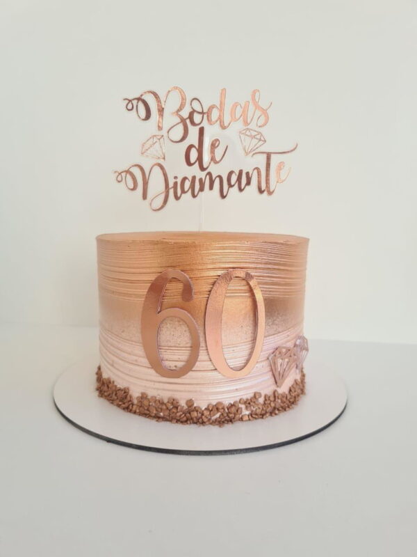 Arquivo de Corte Topo de Bolo Bodas de Diamante