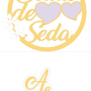 ARQUIVO DE CORTE TOPO DE BOLO bodas de seda