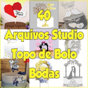 Arquivo de Corte Topo de Bolo Bodas