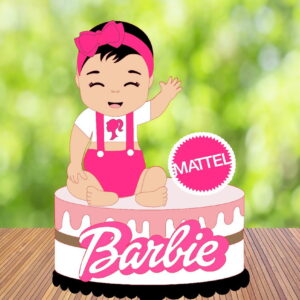 Arquivo de Corte Topo de Bolo Boneca Barbie 2