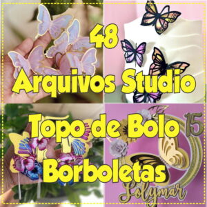 Arquivo de Corte Topo de Bolo Borboletas