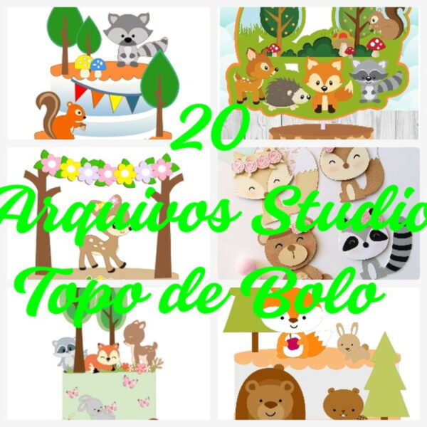 Arquivo de Corte Topo de Bolo - Bosque - Image 3