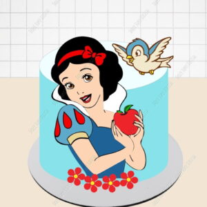 Arquivo de Corte Topo de Bolo Branca de Neve