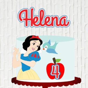 Arquivo de Corte Topo de Bolo Branca de Neve