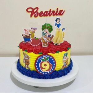 Arquivo de Corte Topo de Bolo Branca de Neve