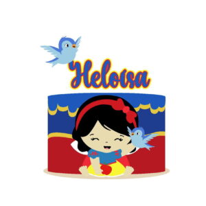 Arquivo De Corte Topo De Bolo Branca De Neve Baby