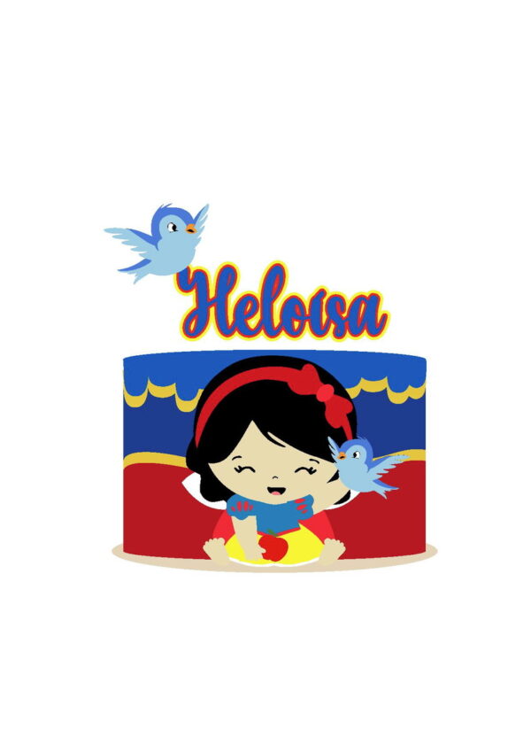 Arquivo De Corte Topo De Bolo Branca De Neve Baby