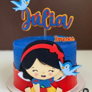 Arquivo de Corte Topo de Bolo Branca de Neve Baby em Camadas