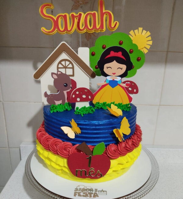 Arquivo De Corte Topo De Bolo Branca De Neve