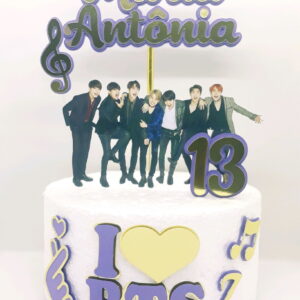 Arquivo De Corte Topo De Bolo BTS