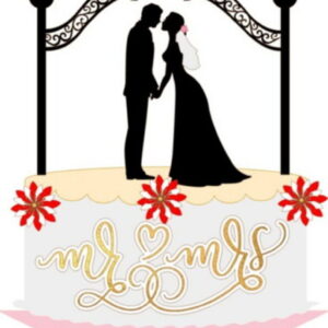 Arquivo de Corte Topo de Bolo Camadas Casamento Studio