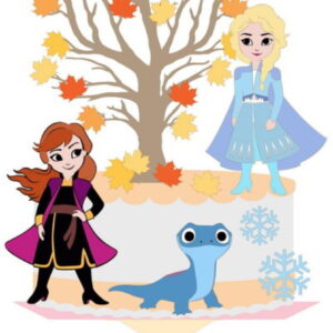 Arquivo de Corte Topo de Bolo Camadas Frozen Studio