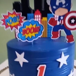 Arquivo de Corte Topo de Bolo Capitão América Cute