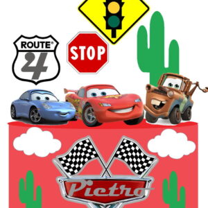 Arquivo de Corte Topo de Bolo Carros 02