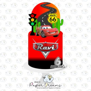 Arquivo De Corte Topo De Bolo - Carros 2
