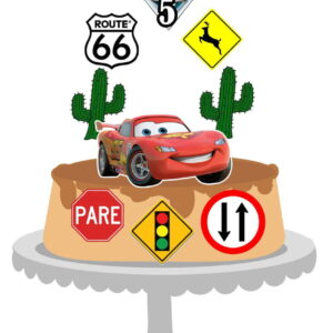Arquivo de Corte Topo de Bolo Carros /compre 1 Leve 10