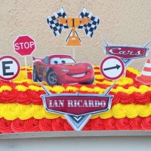 Arquivo de corte Topo de bolo Carros Disney #1 PDF/JPG