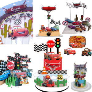 Arquivo de Corte Topo de Bolo - Carros Disney 10 Temas Combo