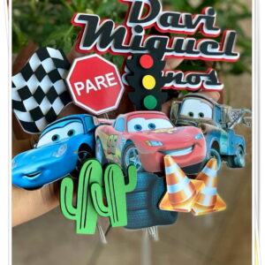 Arquivo de Corte Topo de Bolo Carros Disney