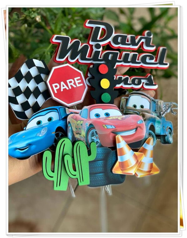 Arquivo de Corte Topo de Bolo Carros Disney