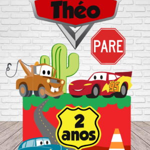 Arquivo de Corte Topo de Bolo Carros em Camadas #1821#