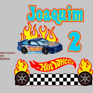 Arquivo de Corte Topo de Bolo Carros Hot Wheels